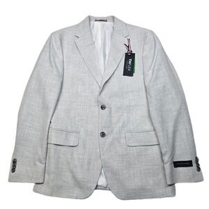 Tommy Hilfiger Grey Weave‎ Sport Coat Mens 38S 38 Modern-Fit Stretch $295 NEW